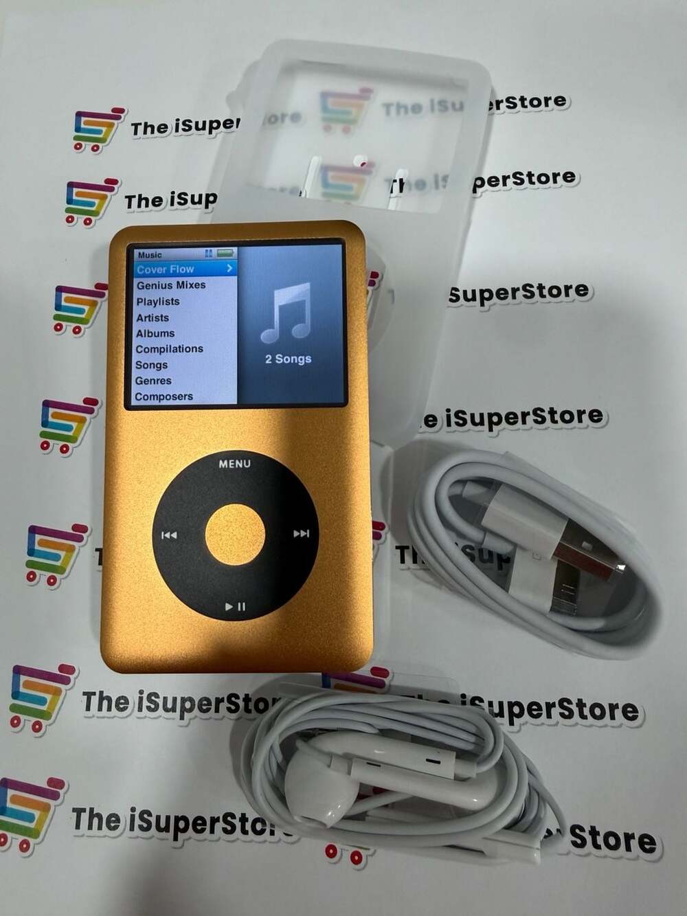 Refurbished Apple iPod Classic 7th Gen 160GB Orange -  SSD- 1 YR warranty